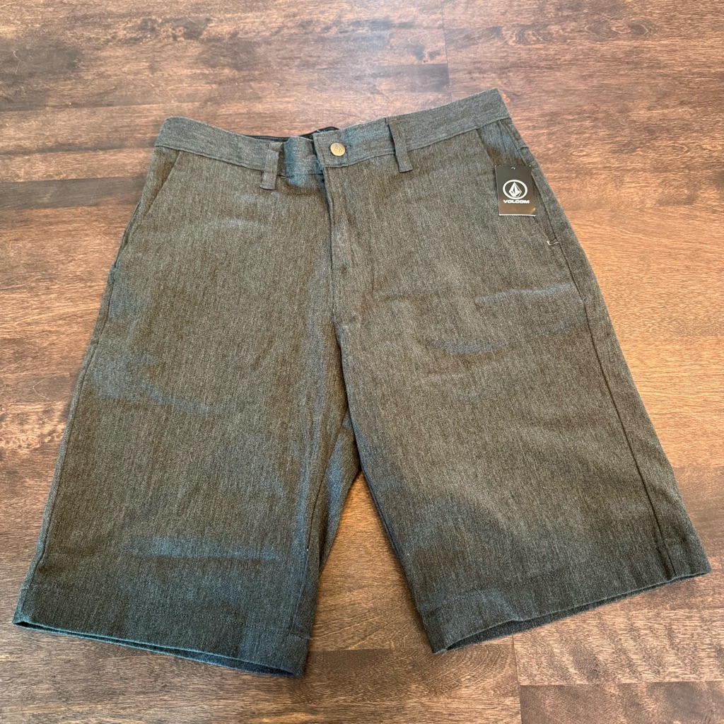 Volcom Men’s Dark Gray Chino Style Shorts